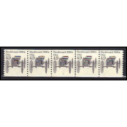 2124 4.9c Buckboard Very Fine MNH Dry Gum PNC 3/5 X0228