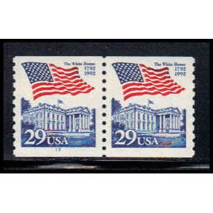 2609 29c U.S. Flag Over White House Very Fine MNH CNP Left 13 PA1479