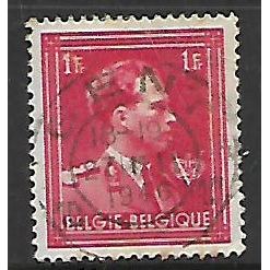 BELGIUM 1936 KING LEOPOLD III 1F RED SG 748 FINE USED#2