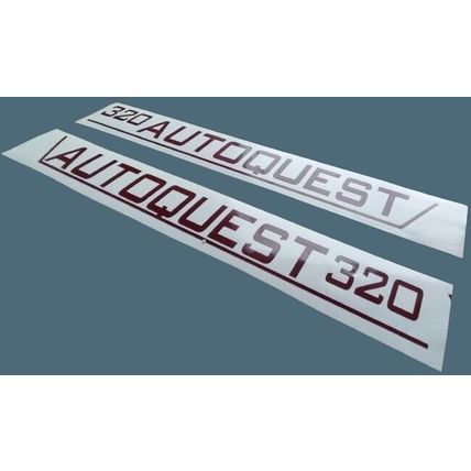 AUTOQUEST 320 Decal Sticker Graphics Elddis 23in Burgundy Decal stickers