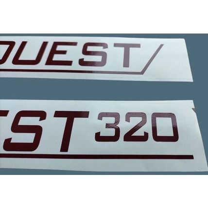 AUTOQUEST 320 Decal Sticker Graphics Elddis 23in Burgundy Decal stickers