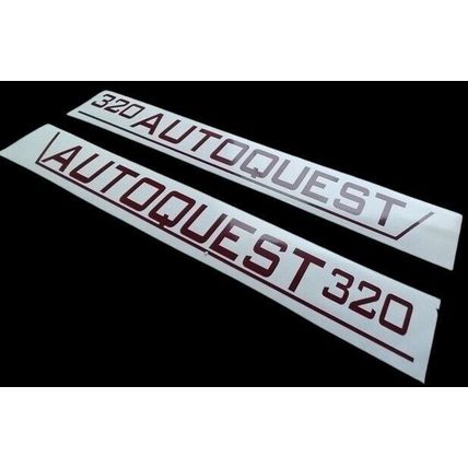 AUTOQUEST 320 Decal Sticker Graphics Elddis 23in Burgundy Decal stickers