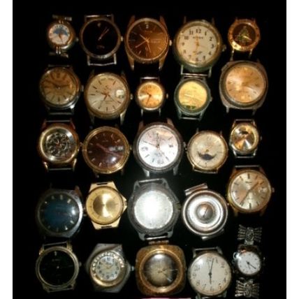 Lot of 25 Quartz Watches NO Bands Lot 30