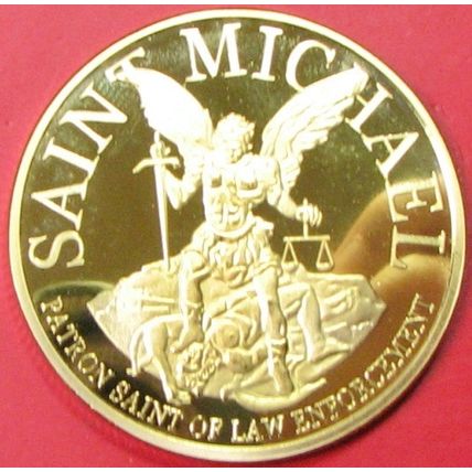 Detroit PD. Challenge Coin. 1.50" Gold Tone. 77b.