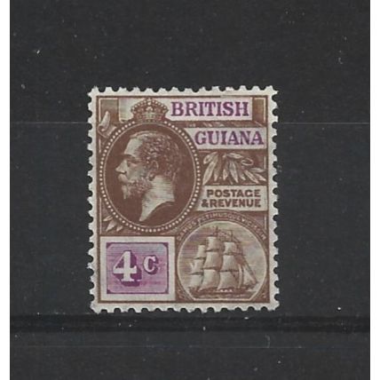 BritishGuiana.SG275 4c Brown and Bright Purple.Mounted Mint.Oct24