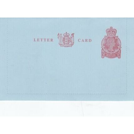 New Zealand Lettercard 4c Queen Elizabeth unused VGC