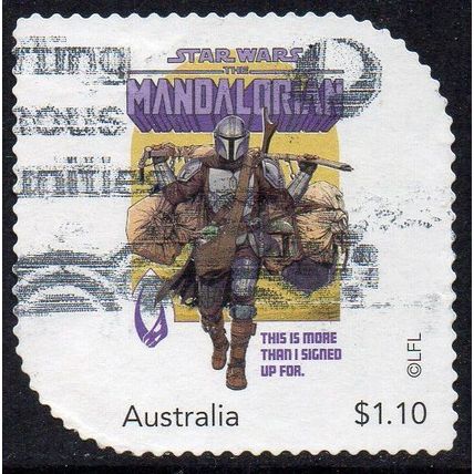 Australia 2022 MyStamps - The Mandalorian - More than I signed up for $1.10 Used
