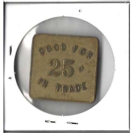 Delaware Board of Corrections $.25 Square Medal XF