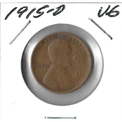 1915-D US Lincoln Cent VG
