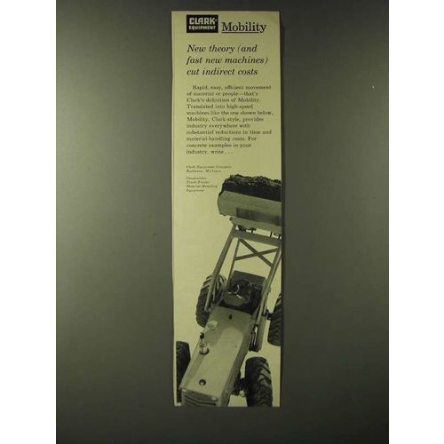 1960 Clark Equipment Ad - New theory (and fast new machines)