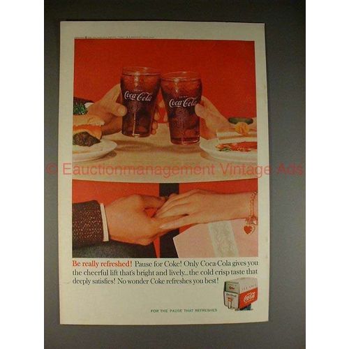 1960 Coca-Cola Ad - Be Really Refreshed Pause for Coke!