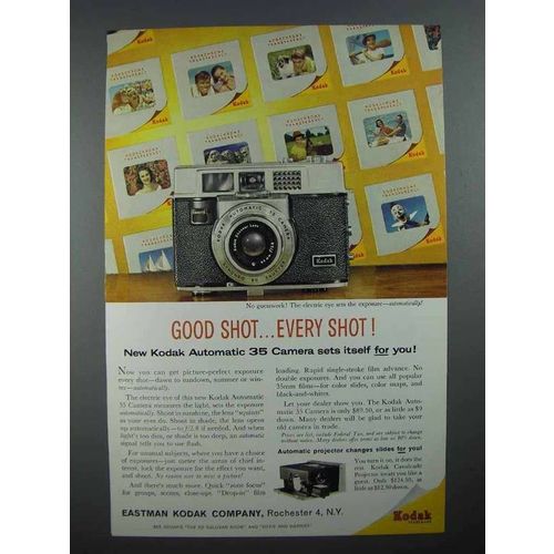 1960 Kodak Automatic 35 Camera Ad - Good Shot!