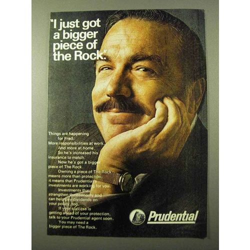 1971 Prudential Life Insurance Ad - I Got Bigger Piece