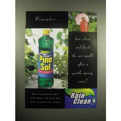 1998 Rain Clean Pine-Sol Cleaner Ad - Remember