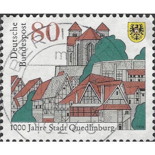 GERMANY, Quedlinburg Millenium, brown 1994, 80pf, #5