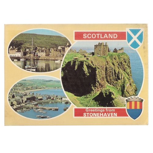 multiview, STONEHAVEN, ABERDEENSHIRE, SCOTLAND used vintage postcard Dennis /