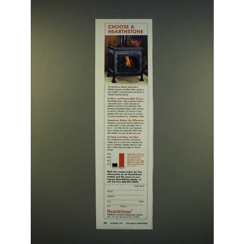 1990 HearthStone Harvest Stove Ad - Choose a Hearthstone