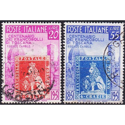 ITALIEN ITALY [1951] MiNr 0826-27 ( O/used )