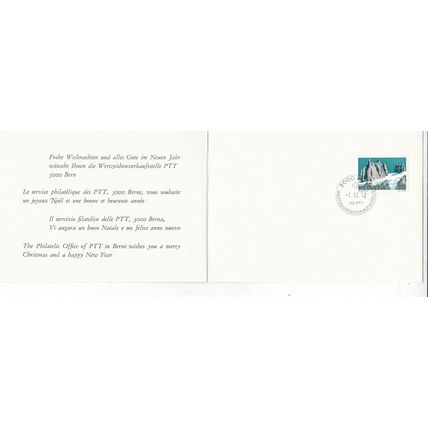 Switzerland 1972 PTT Card Berne special cancel VGC