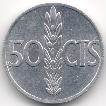 Spain : 50 Centimos 1966 (68)