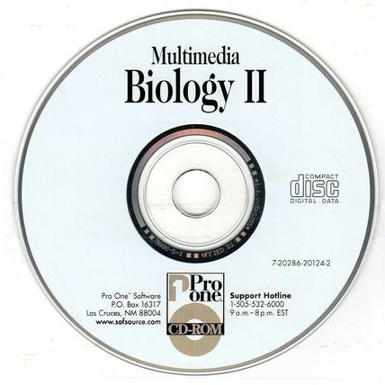 Science: Multimedia Biology II CD-ROM for Windows - NEW CD in SLEEVE