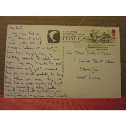 multiview, LLANDRINDOD WELLS, RADNORSHIRE, WALES .used postcard 1986 pm =