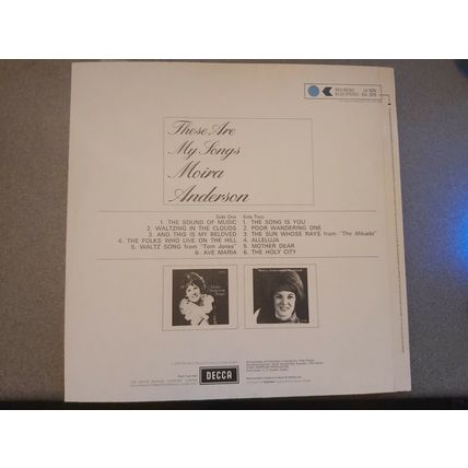 Moira Anderson – These Are My Songs (SKL5016) 1970 (LP)