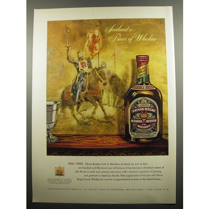 1955 Chivas Regal Scotch Advertisement
