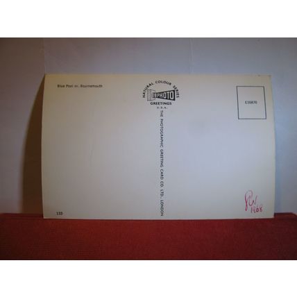 THE BLUE POOL, nr. WAREHAM, DORSET unused postcard dated 1968 =