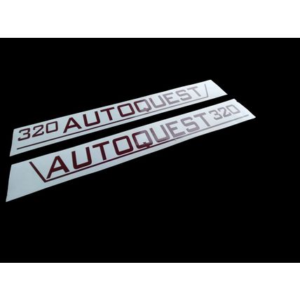 AUTOQUEST 320 Decal Sticker Graphics Elddis 23in Burgundy Decal stickers