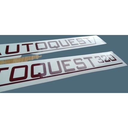 AUTOQUEST 320 Decal Sticker Graphics Elddis 23in Burgundy Decal stickers