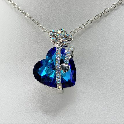 Necklace Crystal Rose Flower #631