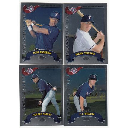 2002 Topps Texas Rangers team set with Chrome traded- 35 cards