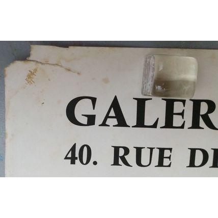 ED RIGHETTI, GALERIE DE PARIS, 1963. FRENCH LITHOGRAPHIC EXHIBITION POSTER.