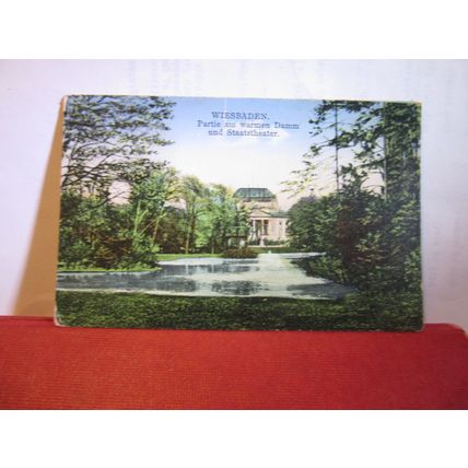 WIESBADEN, GERMANY unused antique postcard =