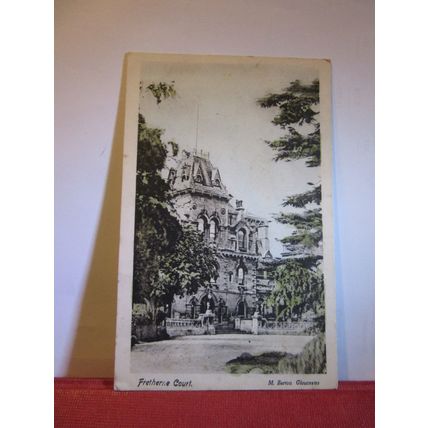 FRETHERNE COURT, GLOUCESTERSHIRE, used antique postcard 1907 pm =