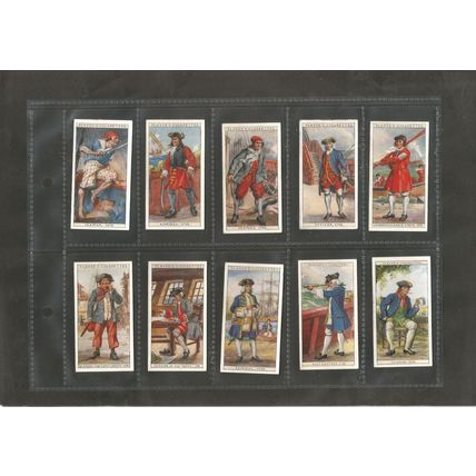 Original Vintage Cigarette Cards Full Set of 50 Naval Dress History 1931