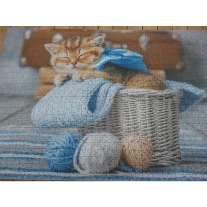 BOX OF 3 TREFL JIGSAW PUZZLES 1 BY 1000PCS 2 BY 500 PCS CATS LIMITED EDITION