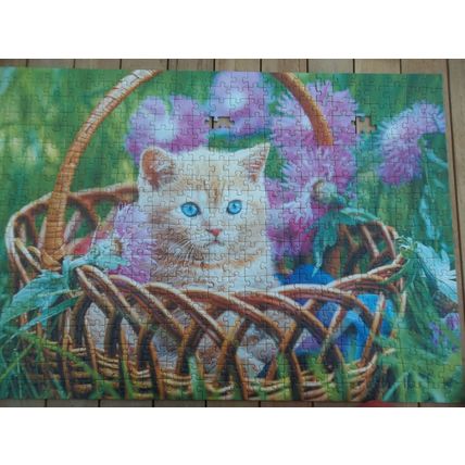 BOX OF 3 TREFL JIGSAW PUZZLES 1 BY 1000PCS 2 BY 500 PCS CATS LIMITED EDITION