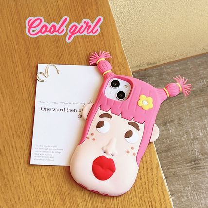Phone Cases Ugly Pigtailed Girl Classic Cartoon Long stockings