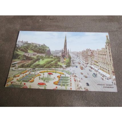 1940s Postcard - Princes Street, Edinburgh - Artist A397