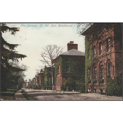 The Terrace, RM College, Sandhurst, Berkshire, 1909 - Blum & Degen Postcard
