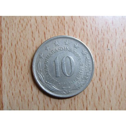Yugoslavia 1980 10 Dinara Coin