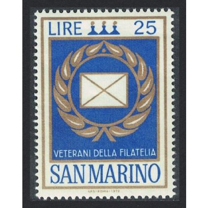 San Marino 'Veterans of Philately' Award 1972 MNH SG#950