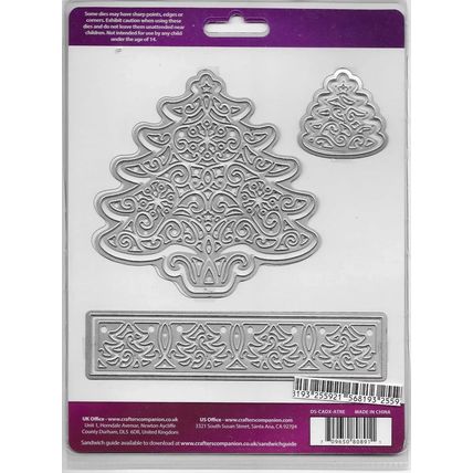 Crafter's Companion. Die'Sire. Around The Tree Die Set. Die Cutting Cardmaking