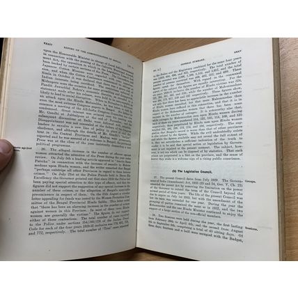 1934 GOVERNMENT OF BENGAL "REPORT ON ADMINISTRATION OF BENGAL 1932-33" BOOK (P4)