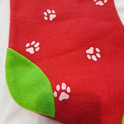 CAT PLUSH 24" "Meowy Christmas" STOCKING Stuffed Kitty dei