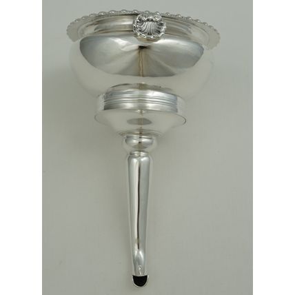 High quality 6" Silver Wine Funnel, London 1837, George Fox, 154mm, 128g.