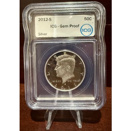 2012-S Silver Kennedy Half Dollar ICG Gem Proof US Coin
