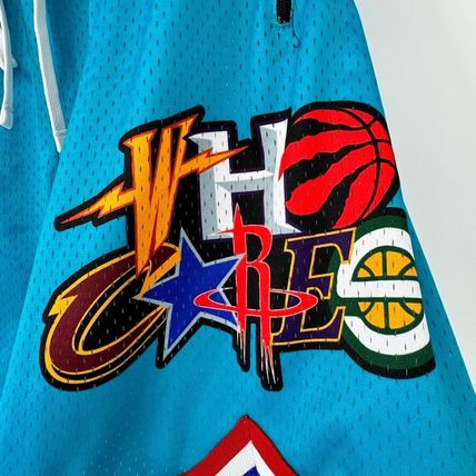 Who Cares Supply Co NBA Remix V2 Mesh Hoop Shorts Electric Blue Sz XL